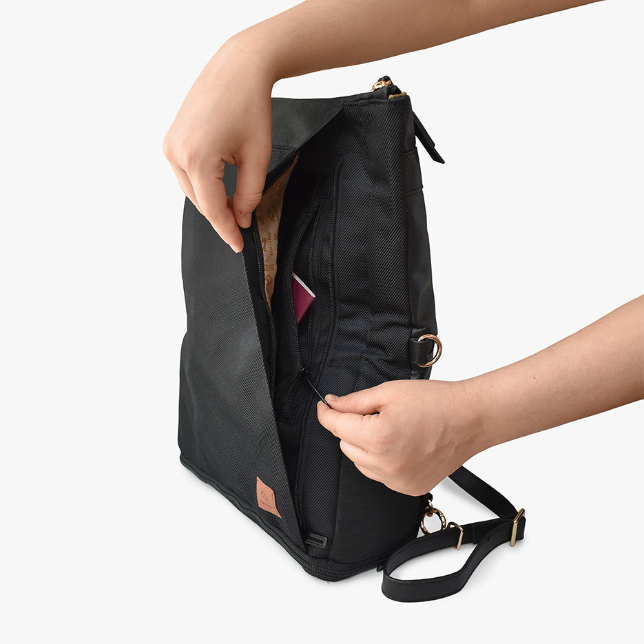 Dakota 3-in-1 Convertible Eco-Friendly Backpack Purse – Front View.